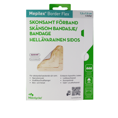 Mepilex Border Flex 7,5x7,5cm 3kpl 3 kpl