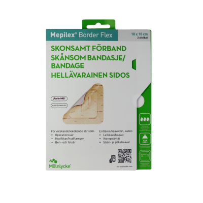 Mepilex Border Flex 10x10cm 2kpl 2 kpl