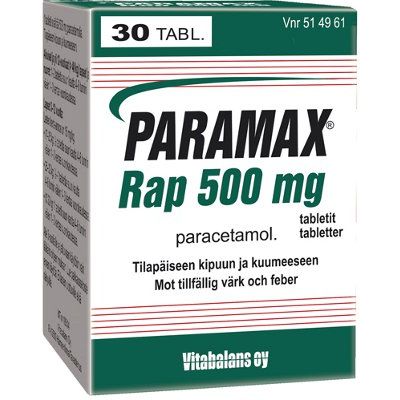 PARAMAX RAP tabletti 500 mg 30 kpl