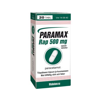 PARAMAX RAP tabletti 500 mg 20 fol