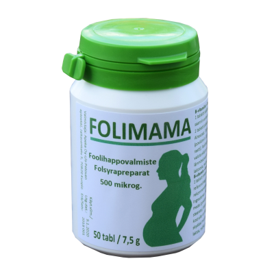 Folimama 500 mikrog 50 tabl