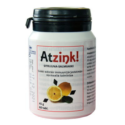 Atzink Sitruuna-salmiakki 60 tabl