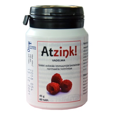 Atzink Vadelma 60 tabl