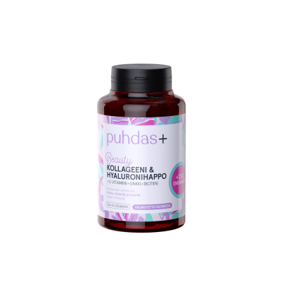 Puhdas+ Collagen & hyaluron Kampanja 120 + 30 kaps