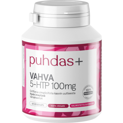 Puhdas+ 5-HTP 100 mg vegekaps 60 kpl