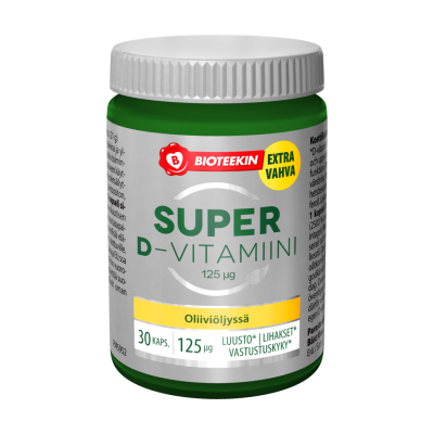 Super D-vitamiini 125 mikrog. 30 kaps