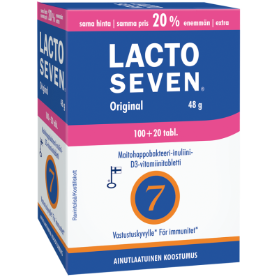 Lacto Seven Original kampanjapakkaus 100 + 20 120 tabl