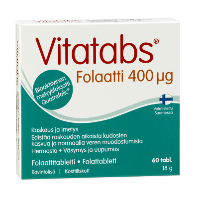 Vitatabs Folaatti 400 mikrog 60 tabl