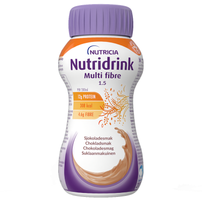 NUTRIDRINK MULTI FIBRE 4 x 200 ml suklaa