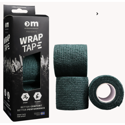 OM Wrap Tape 5cm/4,5m - Green 3 kpl