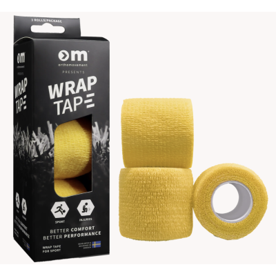 OM Wrap Tape 5cm/4,5m - Yellow 3 kpl