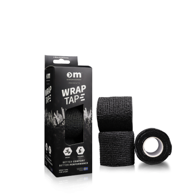 OM Wrap Tape 5cm/4,5m - Black 3 kpl