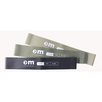 OM Resistance Band-3 pack-Green-One Size 3 kpl