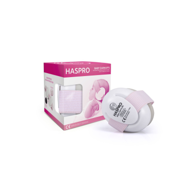 Haspro BABY vauvan/taaperon 0-3 v kuulosuojaimet pinkki 1 kpl