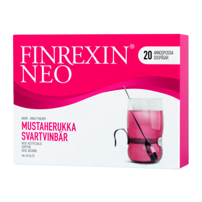 FINREXIN NEO jauhe mustaherukka 20 kpl