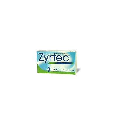 ZYRTEC tabletti, kalvopäällysteinen 10 mg 10 fol
