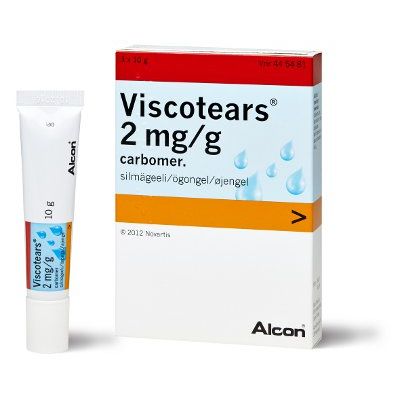 VISCOTEARS silmägeeli 2 mg/g 3 x 10 g