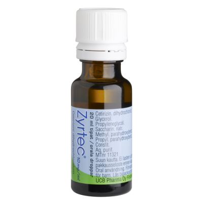 ZYRTEC tipat, liuos 10 mg/ml 20 ml