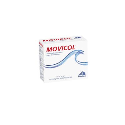 MOVICOL jauhe oraaliliuosta varten, annospussi 100 kpl
