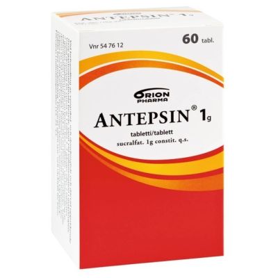 ANTEPSIN tabletti 1 g 60 fol