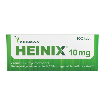HEINIX tabletti, kalvopäällysteinen 10 mg 100 fol