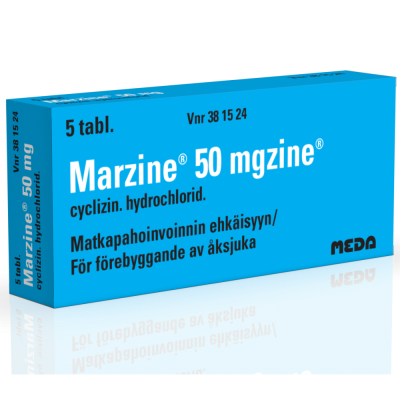 MARZINE tabletti 50 mg 5 fol