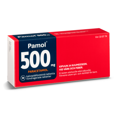 PAMOL tabletti, kalvopäällysteinen 500 mg 30 fol
