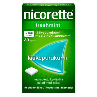 NICORETTE FRESHMINT lääkepurukumi 2 mg 30 fol