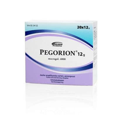 PEGORION jauhe oraaliliuosta varten, annospussi 12 g 20 x 12 g