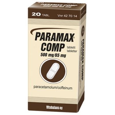 PARAMAX COMP tabletti 500/65 mg 20 fol