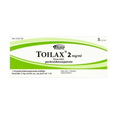 TOILAX peräruiskesuspensio 2 mg/ml 5 x 5 ml