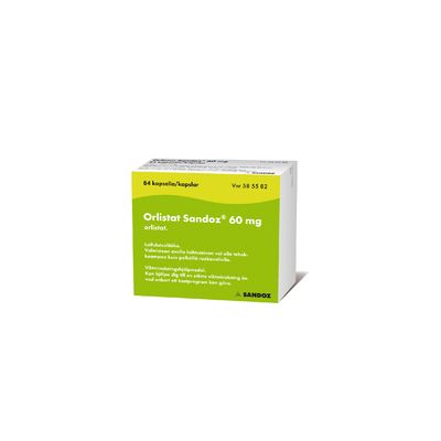 ORLISTAT SANDOZ kapseli, kova 60 mg 126 fol