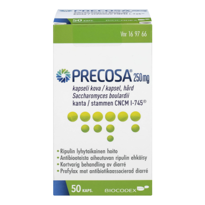 PRECOSA kapseli, kova 250 mg 50 kpl