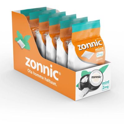 ZONNIC MINT pussi suuonteloon 2 mg 20 kpl