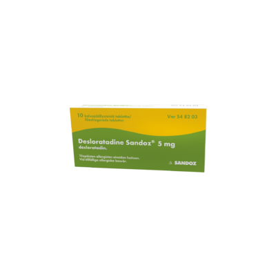DESLORATADINE SANDOZ tabletti, kalvopäällysteinen 5 mg 30 fol