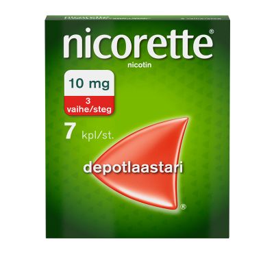 NICORETTE depotlaastari 10 mg/16 h 7 kpl