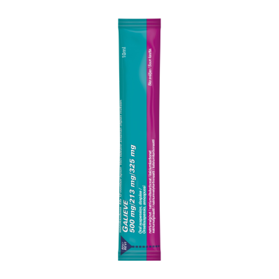 GALIEVE oraalisuspensio, annospussi 500/213/325 mg 12 x 10 ml