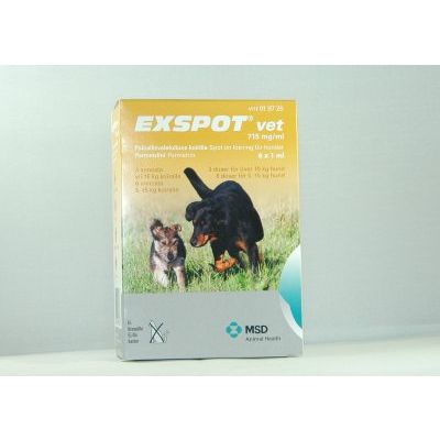 Exspot Vet paikallisvaleluliuos 715 mg/ml 6 x 1 ml