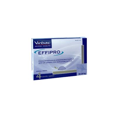 EFFIPRO paikallisvaleluliuos 100 mg/ml Pipetti 4 x 1.34 ml