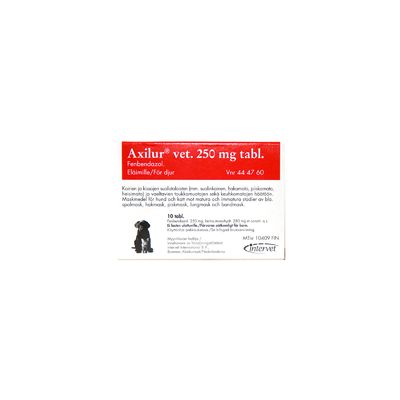 Axilur vet tabletti 250 mg 10 fol