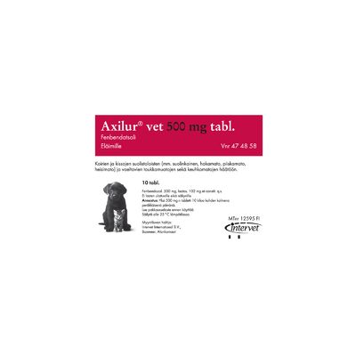 Axilur vet tabletti 500 mg 10 fol