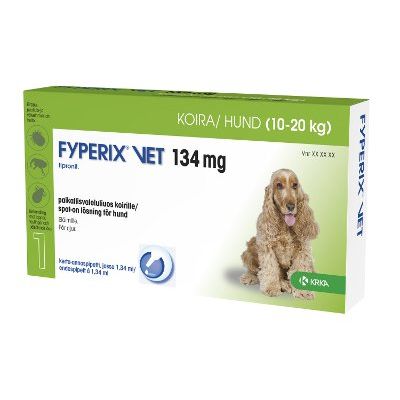 FYPERIX VET paikallisvaleluliuos 134 mg koiralle 1,34 ml