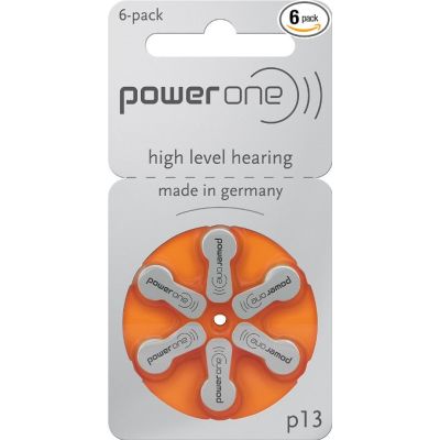 PowerOne Kuulokojeparisto 13 6 kpl