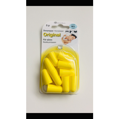 SwedSafe Original korvatulppa (M/L) 5 paria 