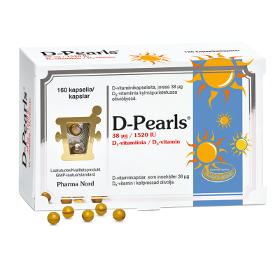 D-Pearls 38 mikrog 160 kaps