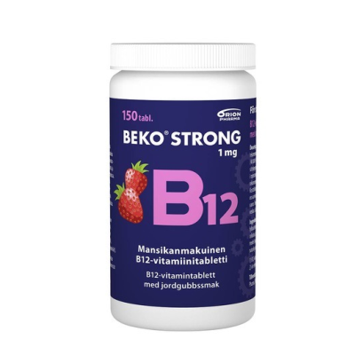 Beko Strong B12 1 mg mansikka 150 purutabl