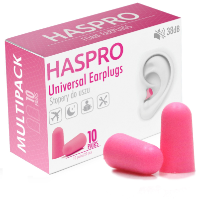 Haspro UNIVERSAL korvatulpat pinkki 10 paria