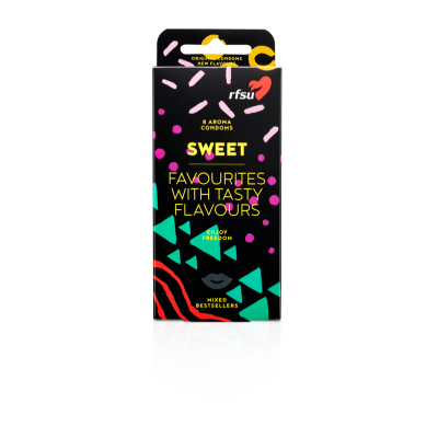Sweet aromikondomi lajitelma RFSU 8 kpl