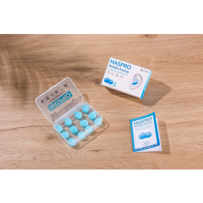 Haspro MOLDABLE silikonikorvatulpat sininen 6 paria