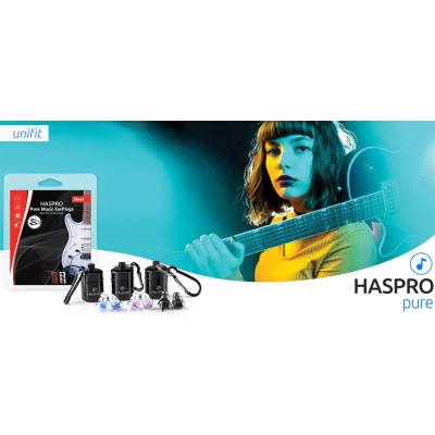 Haspro PURE MUSIC silikonikorvatulpat 2 paria